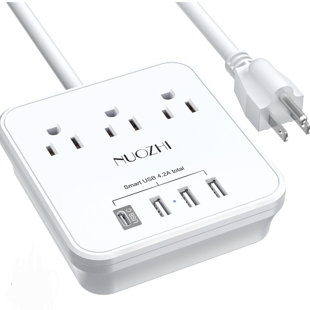 NUOZHI Power Strip with USB Ports